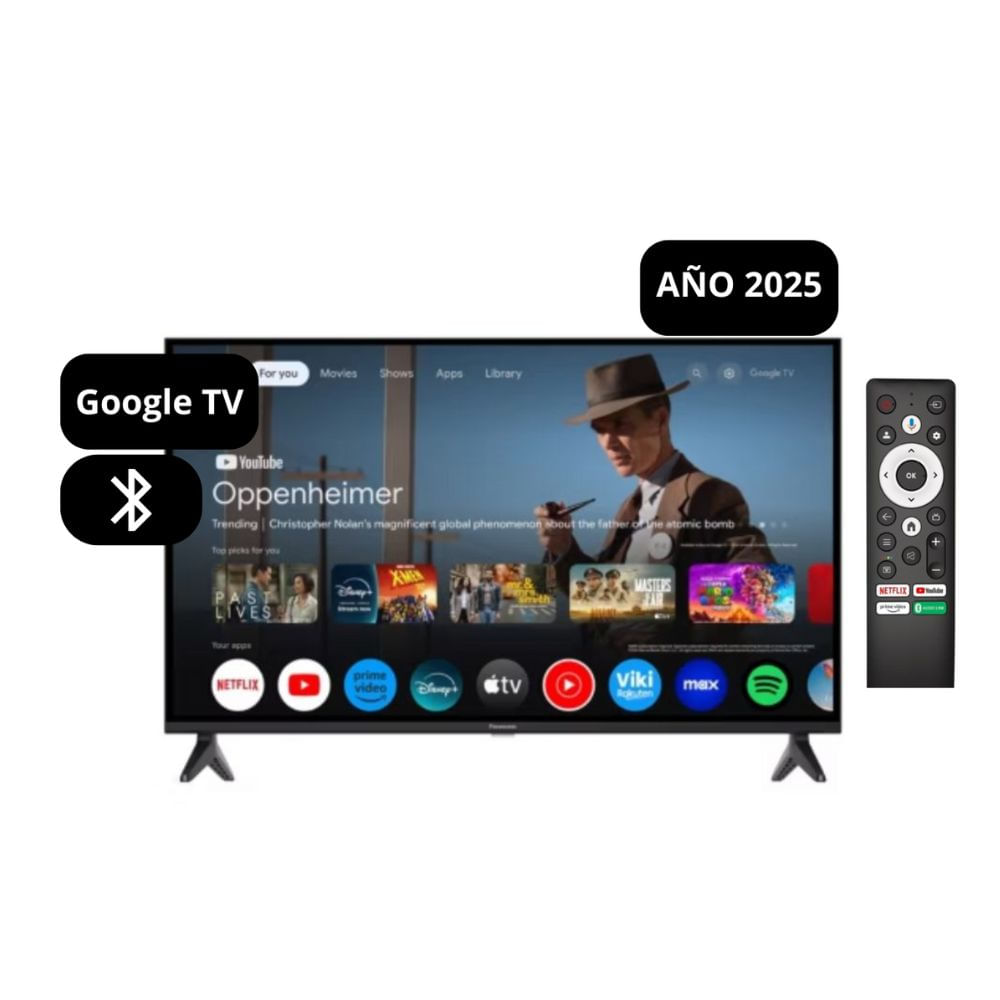 Televisor Panasonic 32"" Smart TV con Google TV Año 2025 TC-32NS600P