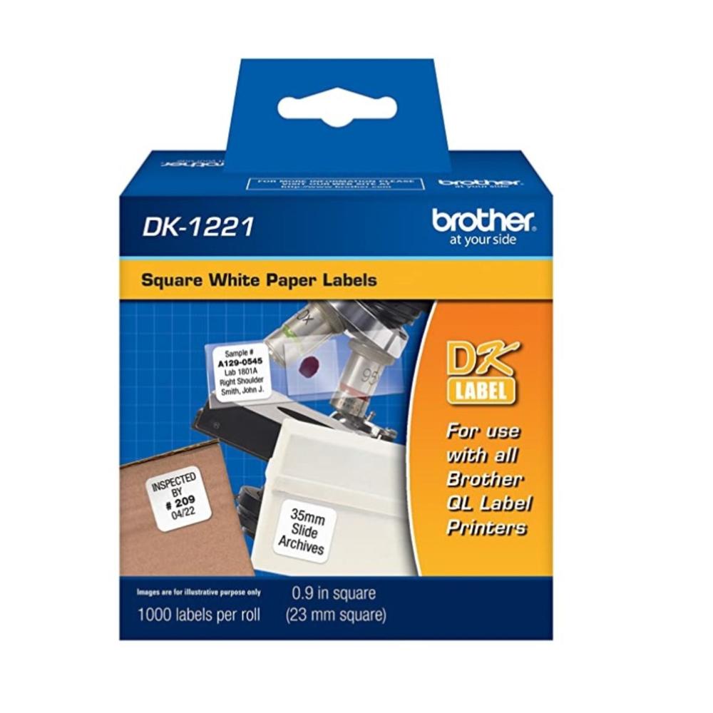 Cinta Brother DK1221 Etiquetas Cuadradas (10.11plg x 10.11plg)