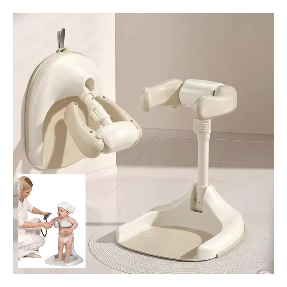 Pedestal de Baño para Bebés Crema Caqui