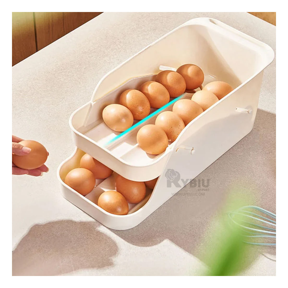 Dispensador Resistente de 2 Niveles Tono Blanco Y+Agendita