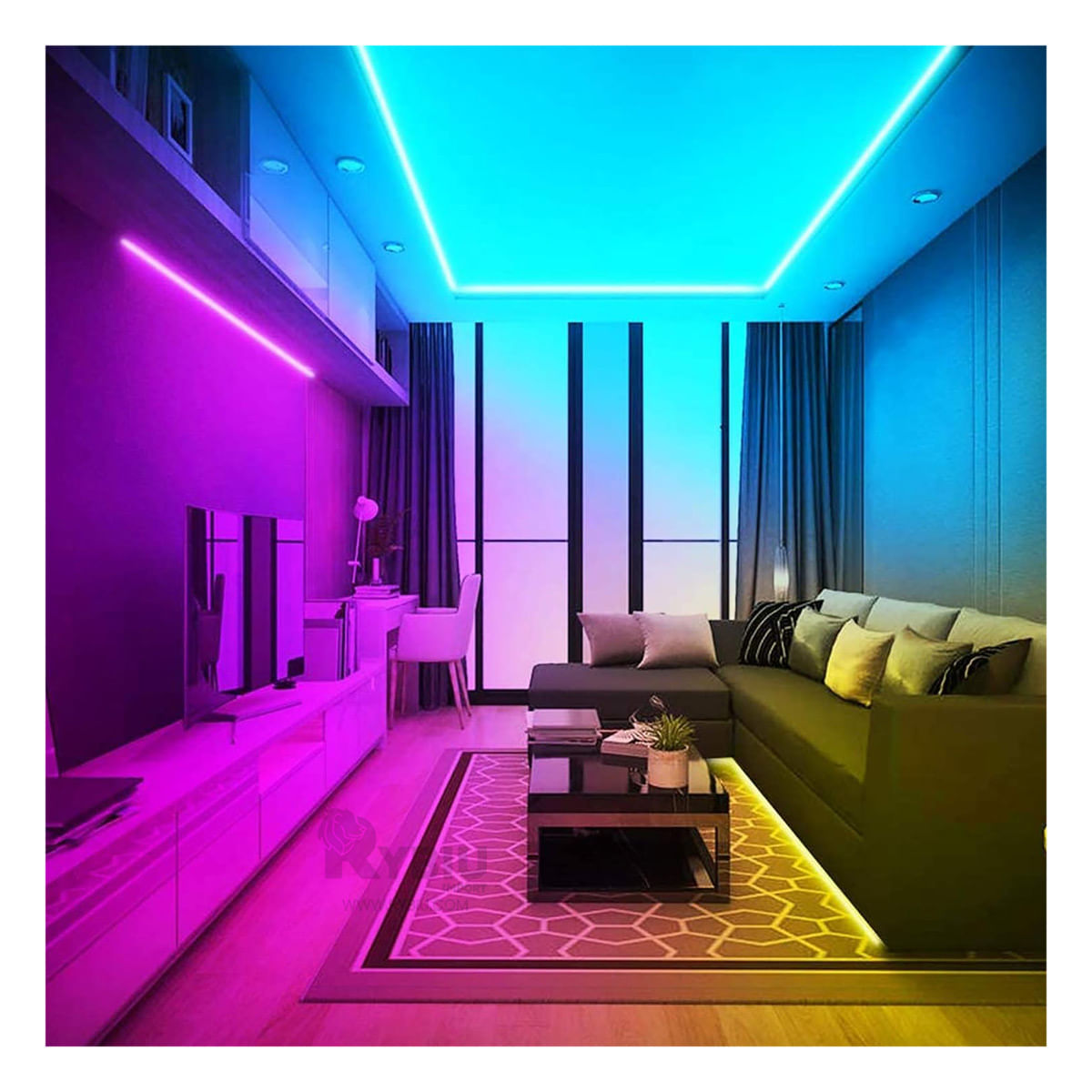 Cinta Led Bluetooth para Celular en Multicolor