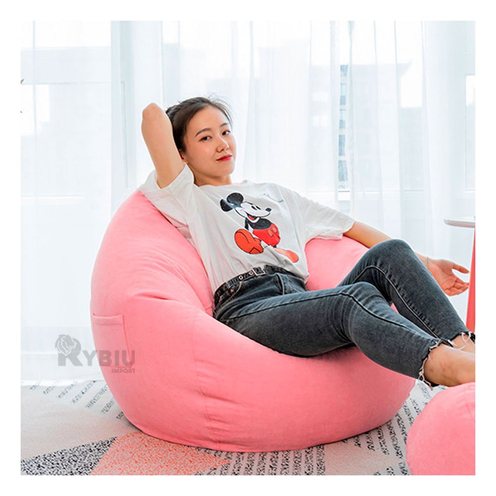 Sofa Inflable Multifuncional de Color Rosado - Oechsle