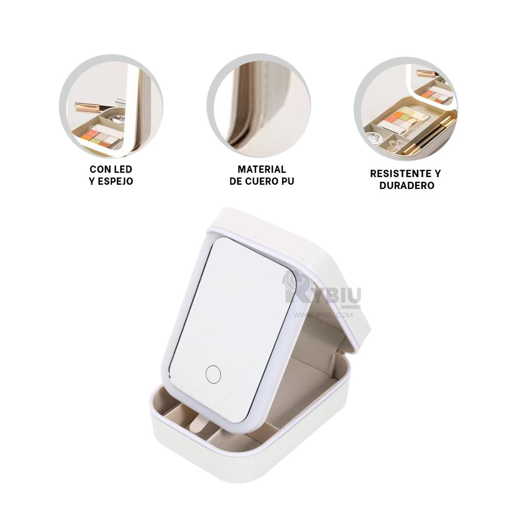 Cajon para Damas con Espejo Color Blanco Y+Post-it Adhesivos