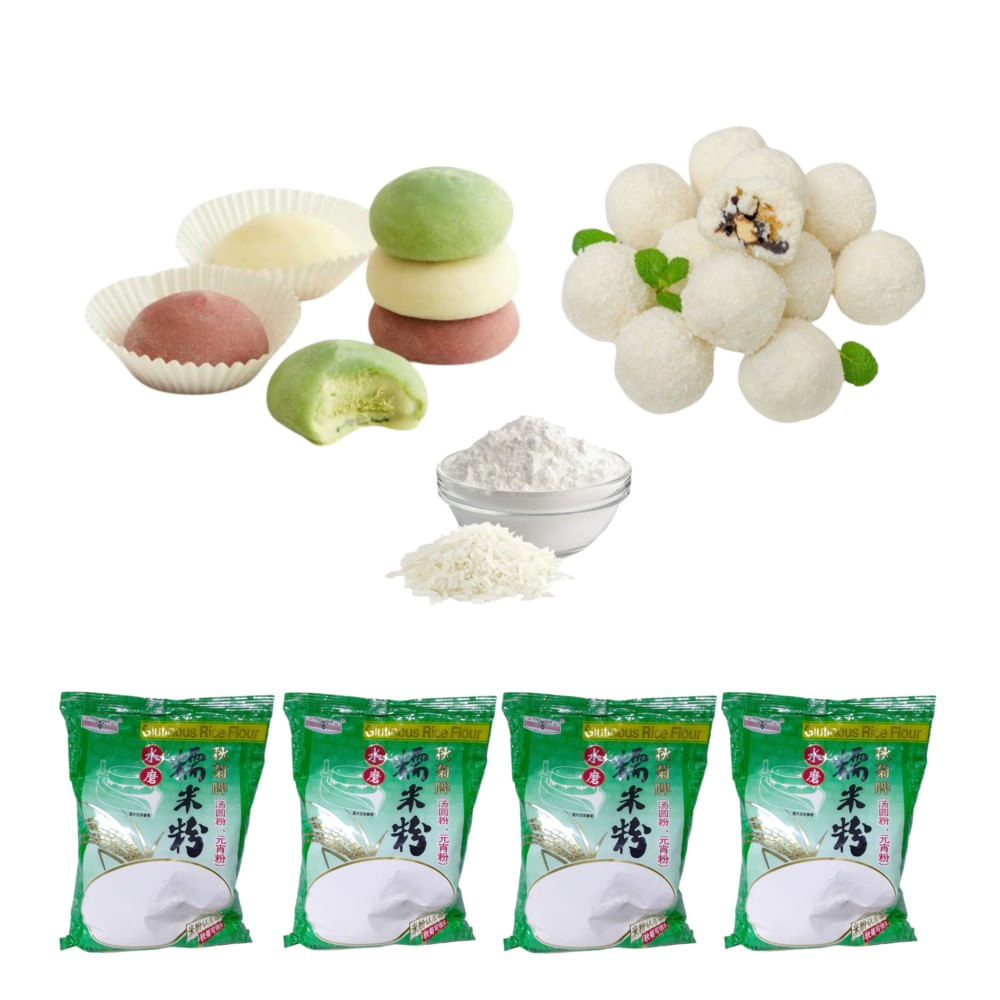 Pack 4u Harina De Arroz Glutinoso 4u de 400gr Pack 4u Harina De Arroz Glutinoso 4u de 400gr