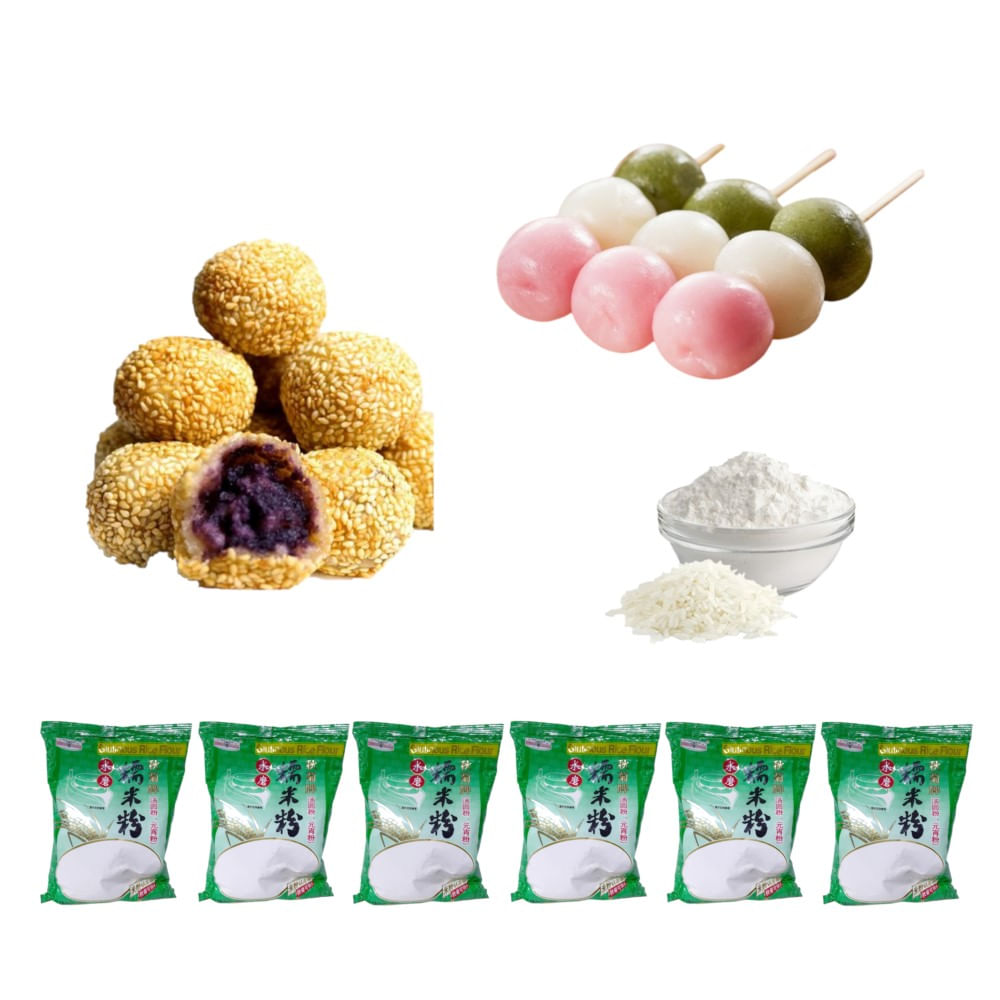 Pack 6u Harina De Arroz Glutinoso 6u de 400gr Pack 6u Harina De Arroz Glutinoso 6u de 400gr