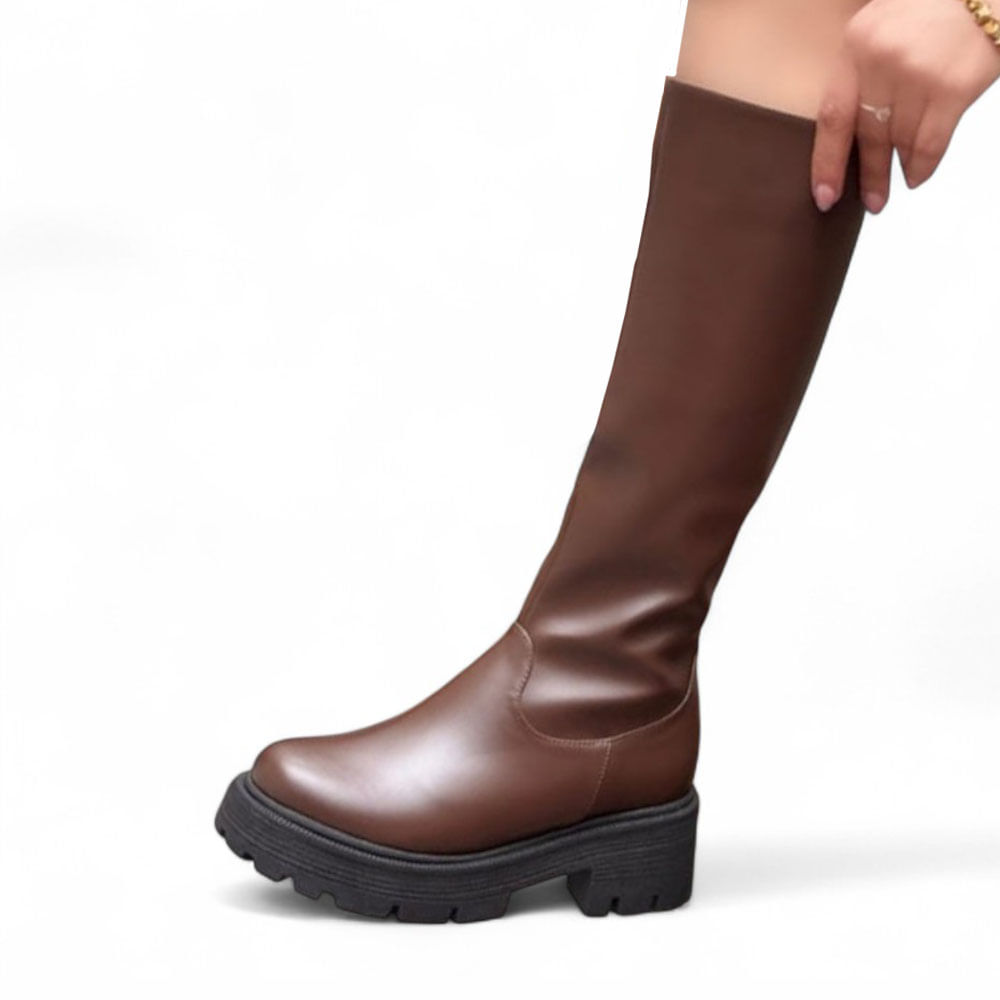 Bota Mujer Taco 3 Any 1299 5C-75 Color Marron Talla 38