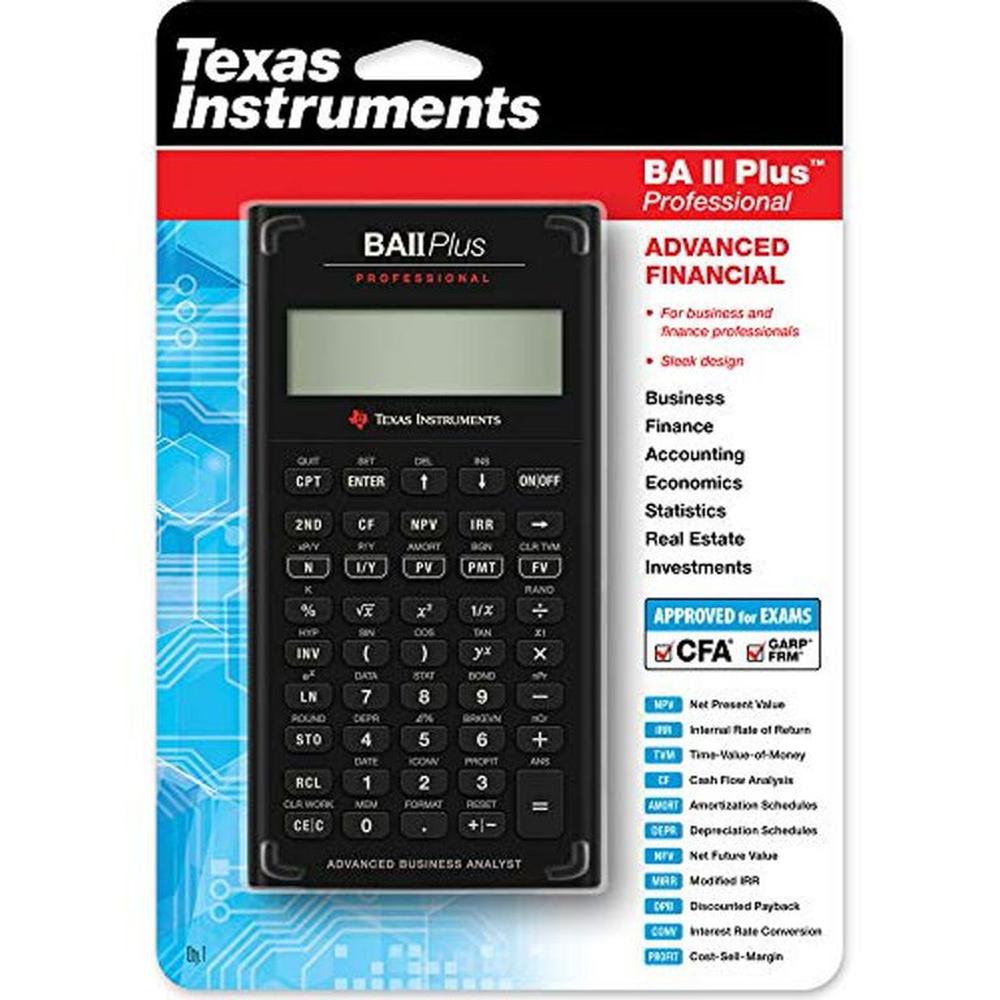 Calculadora Texas Instruments Baii Plus Profesional Calculadora Texas Instruments Baii Plus Profesional