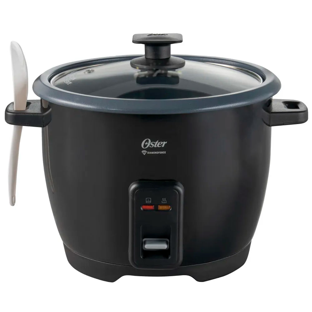 Olla Arrocera de 1.8 Lts Oster Recubrimiento Antiadherente DiamondForce CKSTRCB10DFBLK