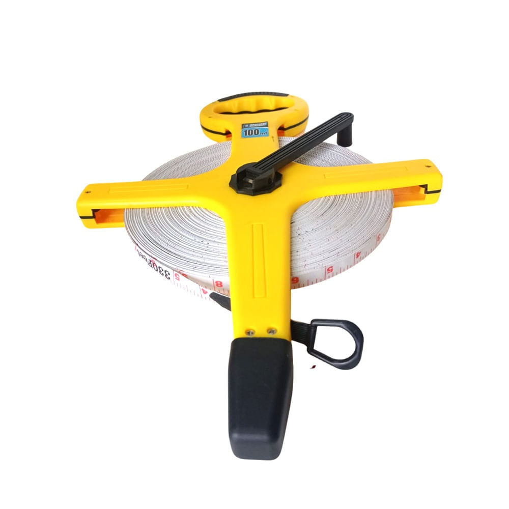 Wincha Tipo Cruceta de Fibra de Vidrio 100m Profesional - Schubert