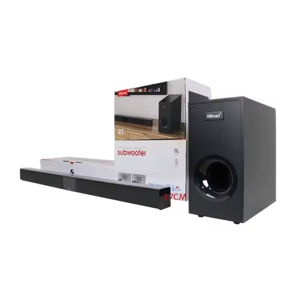 PARLANTE + BARRA 2EN1 SUBWOOFER CINEMA SOUNDBAR 2.1 Negro