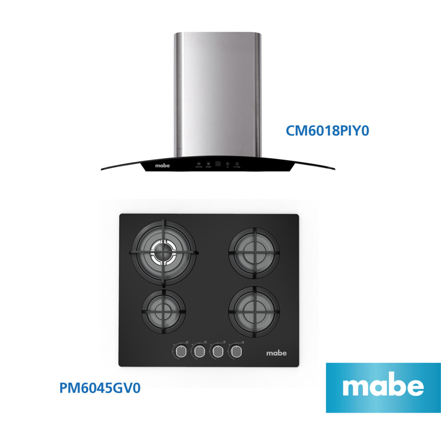 Combo Mabe Campana CM6018PIY0 + Encimera PM6045GV0