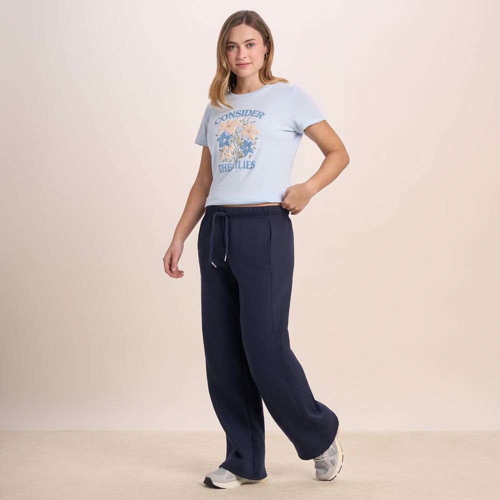 Pantalon De Buzo Mujer Amc Palazzo R Oechsle