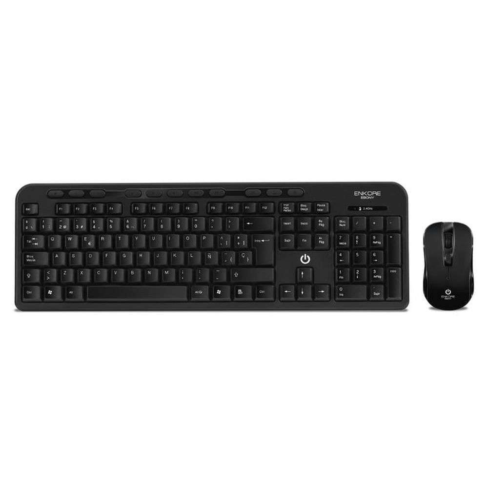 Combo Teclado y Mouse Inalámbrico - Ebony ENK T800 - Enkore