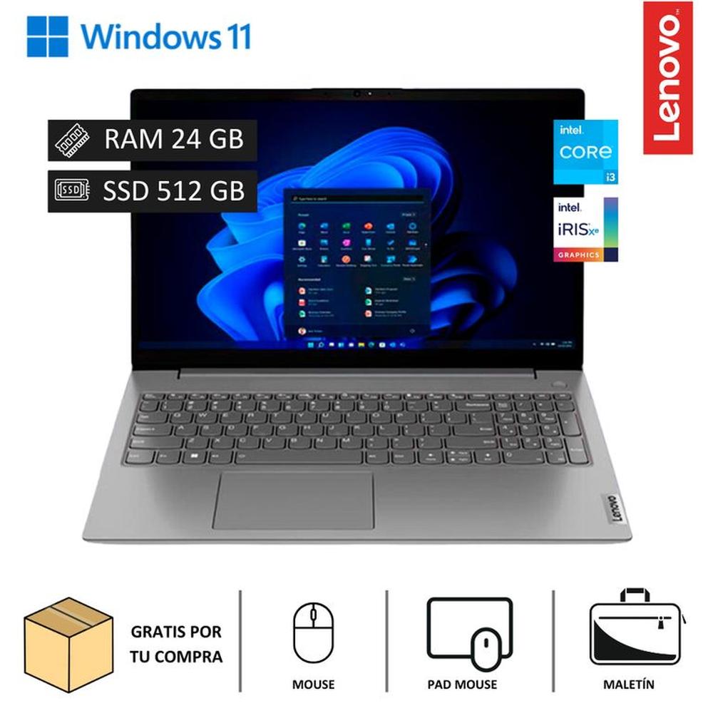 Laptop Lenovo V15 G3 IAP 156” FHD Intel Core i3-1215U 512GB SSD 24GB RAM