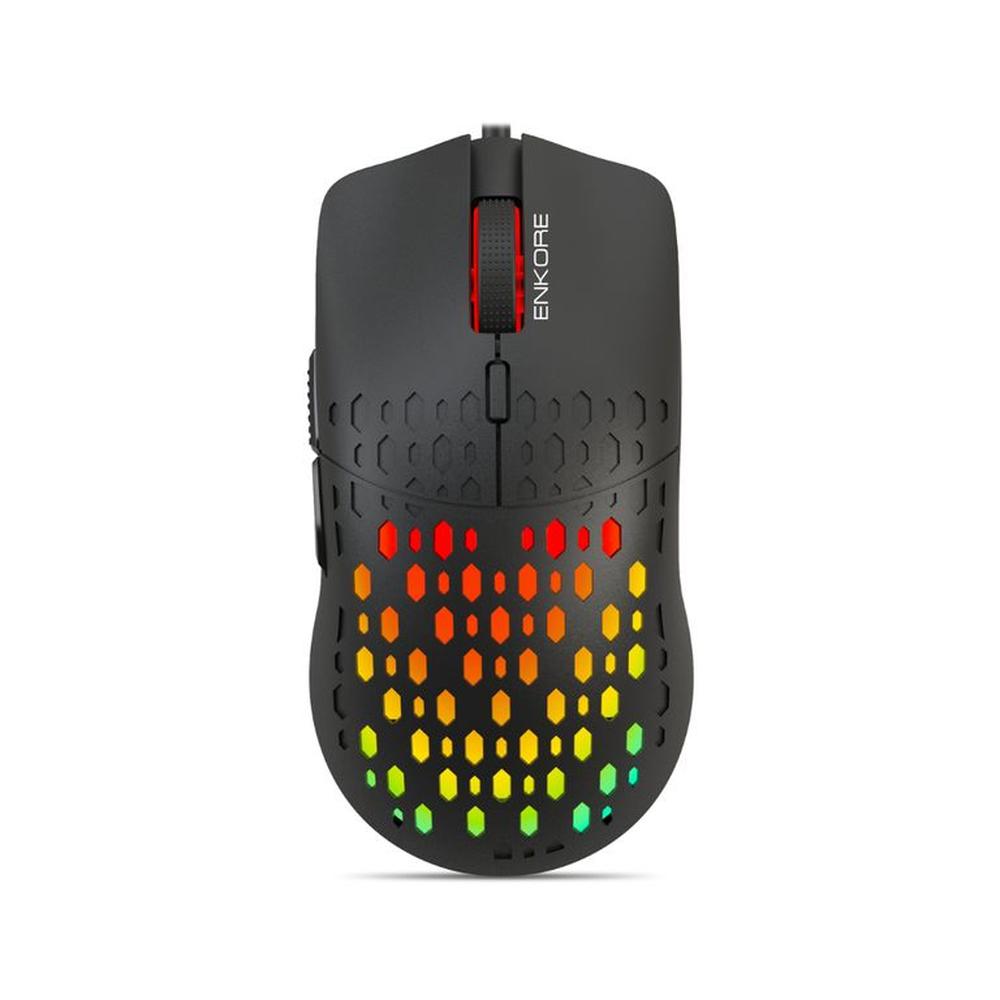 Mouse Gamer USB Vibrant EKM303 7LEDS 6B 3600DPI - Enkore Mouse Gamer USB Vibrant EKM303 7LEDS 6B 3600DPI - Enkore