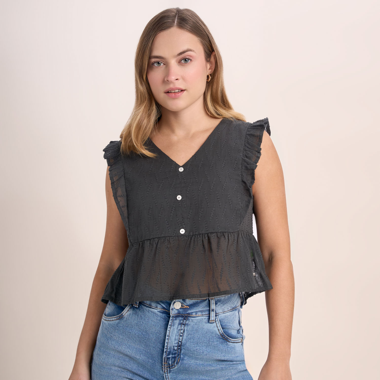 Blusa Mujer Amc Perlado R