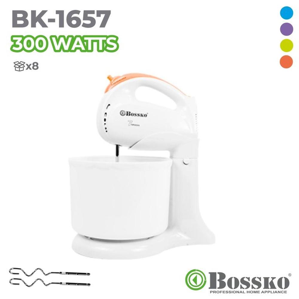 Batidora De Mano Bossko 300 Wats Bk-1657-Naranja