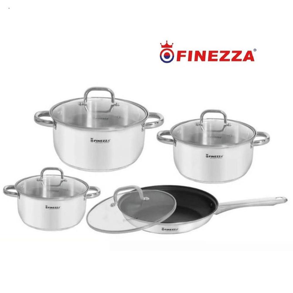 Juego de Ollas 8 Piezas Acero Inoxidable - FZ972AE