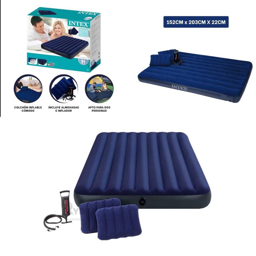 Colchon Inflable Queen 2 1/2 Plazas 152x203x22 Colchon Inflable Queen 2 1/2 Plazas 152x203x22