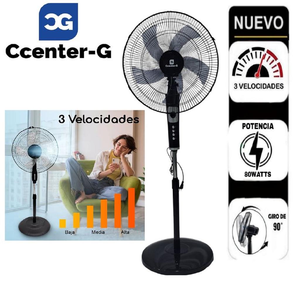Ventilador 18"" Pulgadas Silencioso 80 Wats con Temporizador