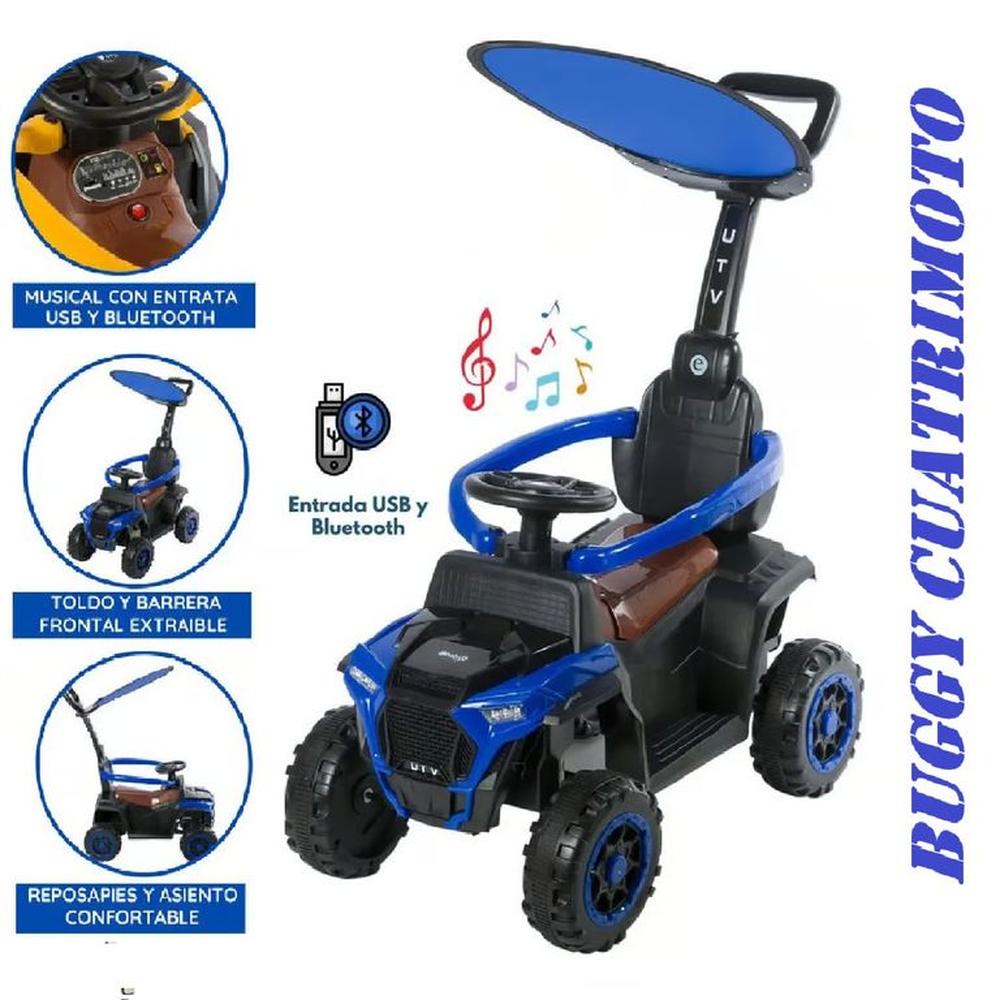 Bugui Cuatrimoto Tractor Musical con Luces y Sombr