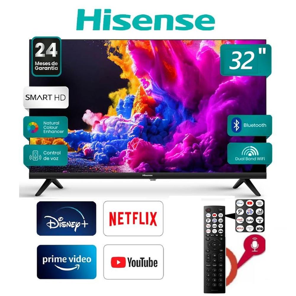 Led 32 Pulgadas Control de Voz HISENSE 32A4K