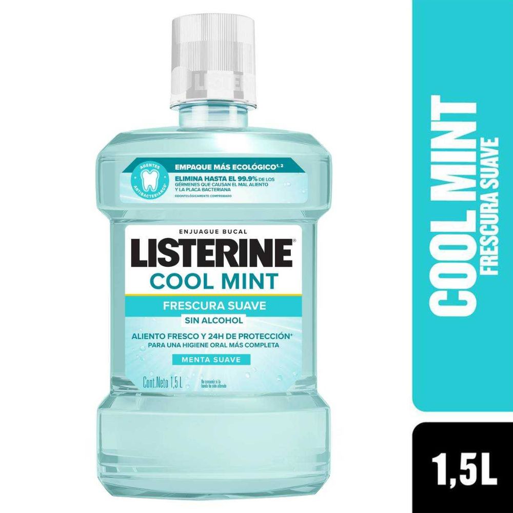 Enjuague Bucal Listerine Cool Mint Zero 1500 ml