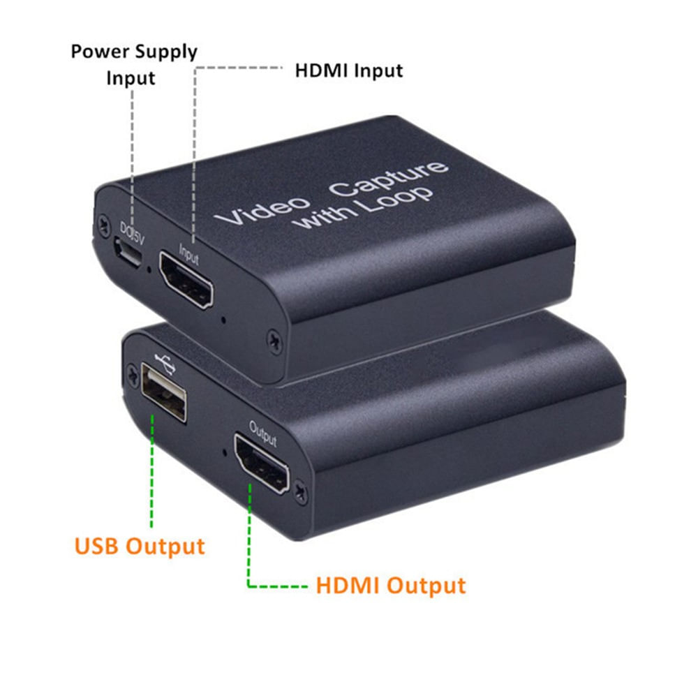 Capturadora De Vídeo HDMI Aivane 1080P 60FPS - Para PS4, Switch, Streaming Y Videoconferencias