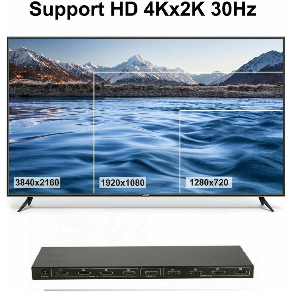 Splitter Divisor Repartidor HDMI 4K 1 Entrada 8Salidas 60Hz 4Kx2K Splitter Divisor Repartidor HDMI 4K 1 Entrada 8Salidas 60Hz 4Kx2K