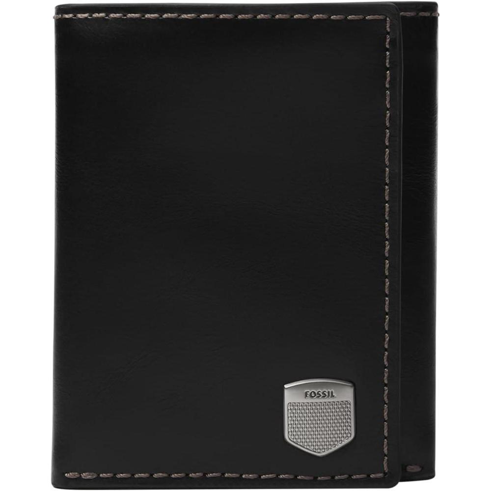 Billetera Trifold de Cuero Fossil para Hombre, Espacio para Tarjetas y Dinero Billetera Trifold de Cuero Fossil para Hombre, Espacio para Tarjetas y Dinero