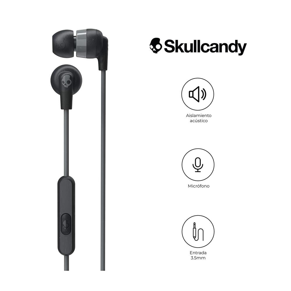 Audifonos Skullcandy Inkd S2Imy Con Cable Y Microfono Negro Audifonos Skullcandy Inkd S2Imy Con Cable Y Microfono Negro