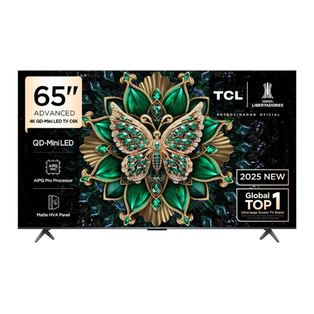 Televisor TCL 65 QD MINI LED 4K UHD Año 2025 Google TV 65C6K