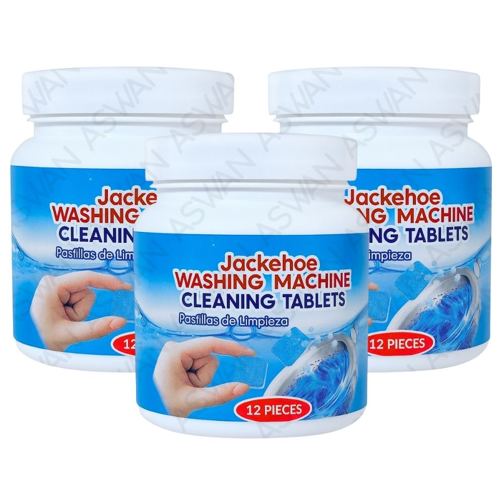 3 UNIDADES PASTILLAS LIMPIADORAS DE LAVADORA  12 PIEZAS