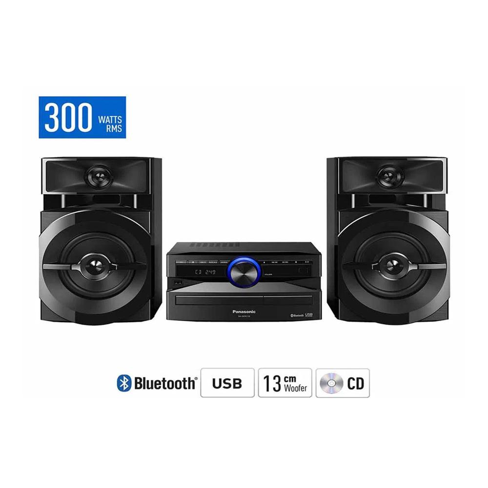 Minicomponente PANASONIC SC-AKX110PSK 300W iluminación woofer 13 cm
