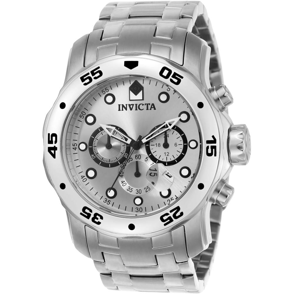 Invicta 0071 reloj Pro Diver Chronograph para hombre | Plateado