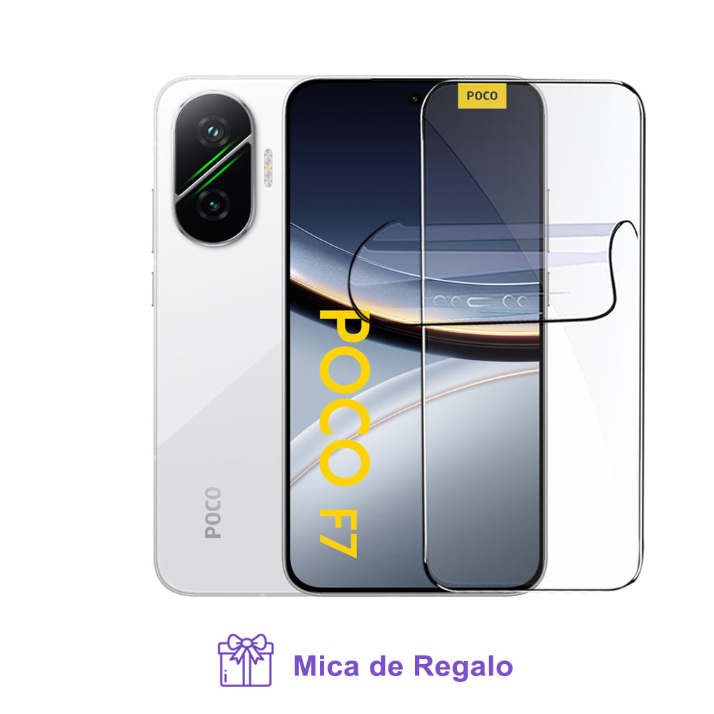 Xiaomi Poco F7 5G 12Gb Ram 512Gb Rom White con Mica Hidrogel