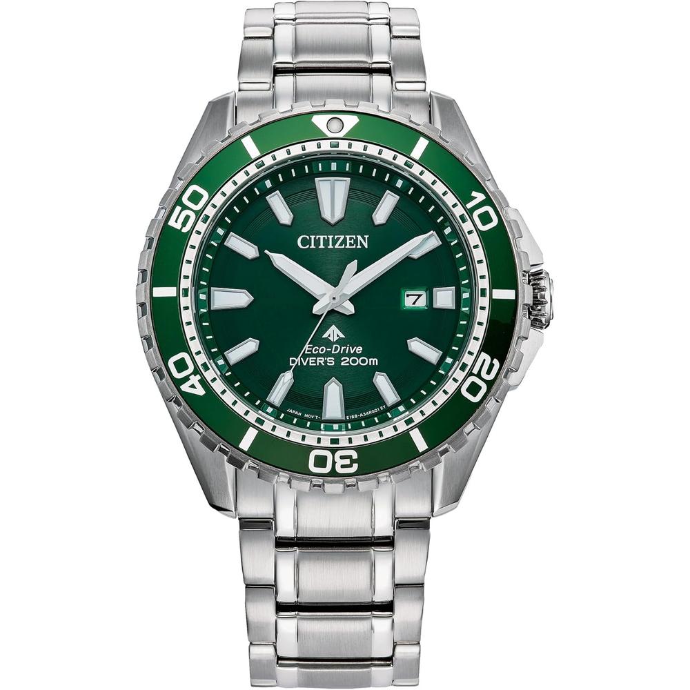 Citizen BN0199-53X reloj Promaster Diver Eco-Drive | Plata/verde