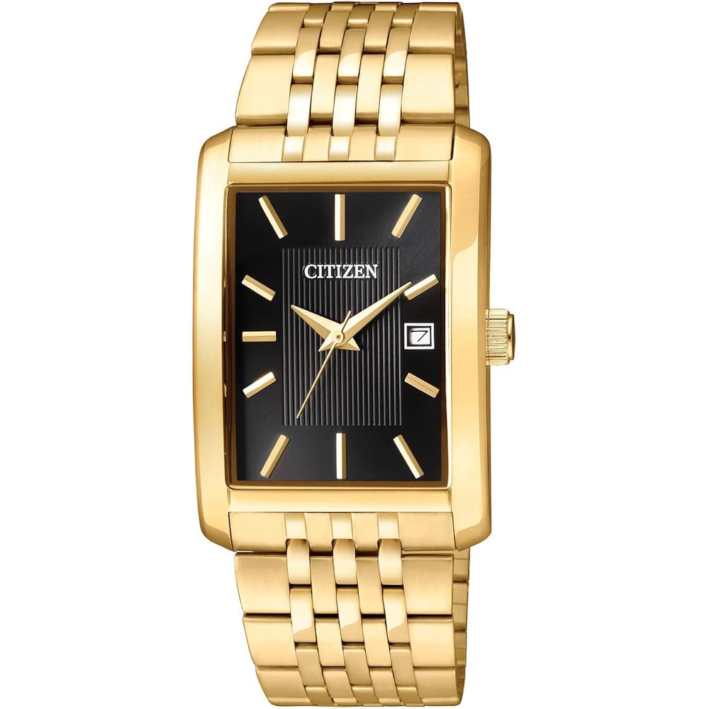 Citizen BH1673-50E reloj clásico de cuarzo para hombre en acero inoxidable | Oro/Negro