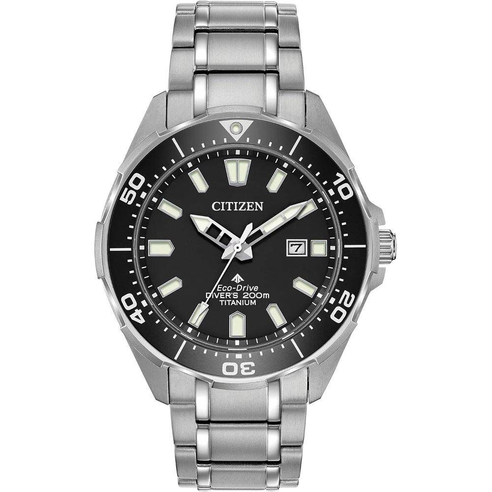 Citizen BN0200-56E reloj para hombre Eco-Drive Promaster Diver | Plateado/Negro