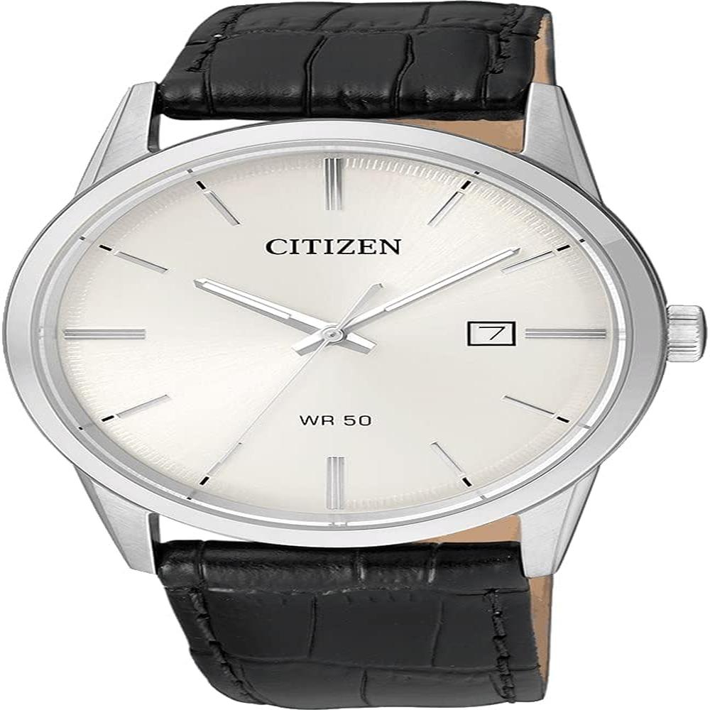Citizen BI5000-01A reloj de cuarzo para hombre con correa de cuero negra | Negro