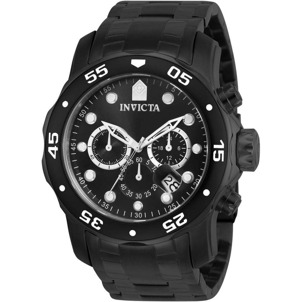 Invicta 0076 reloj Pro Diver Chronograph para hombre | Negro