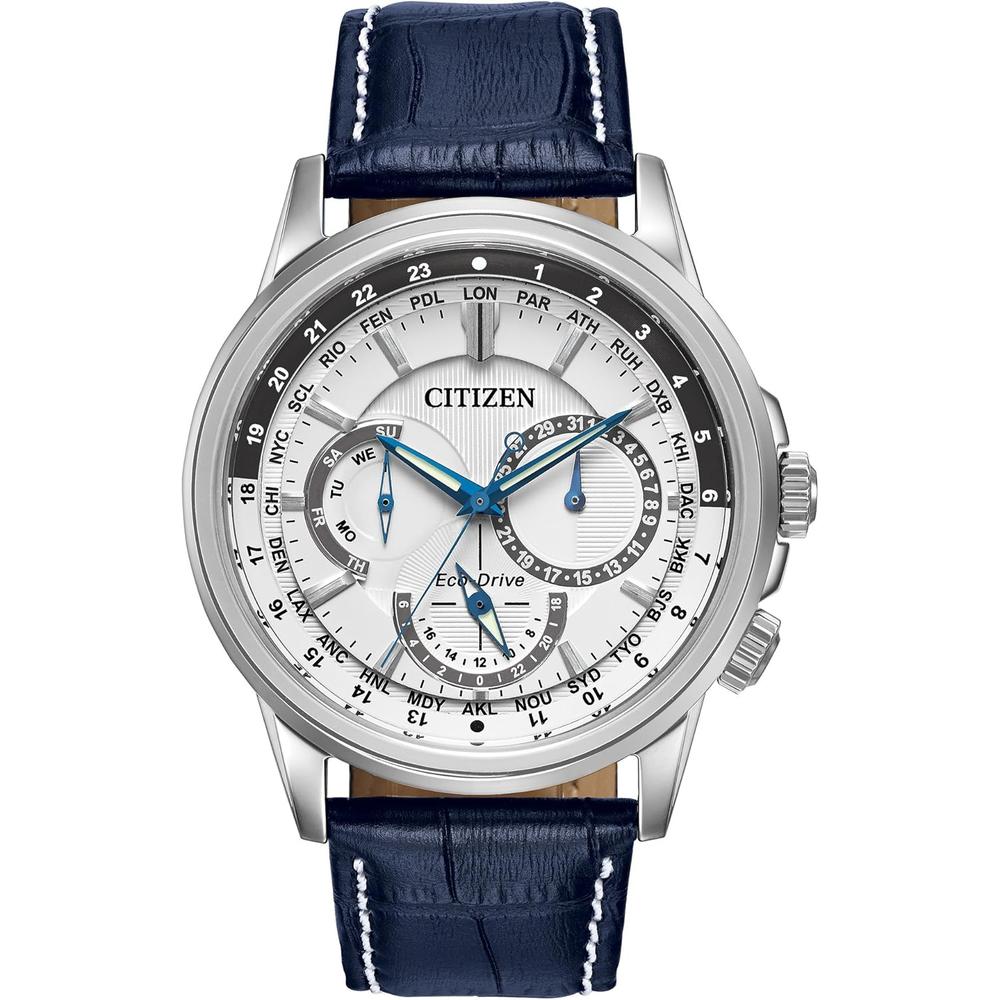 Citizen BU2021-51L reloj Eco-Drive para hombre con calendario y cronógrafo | Navy/Silver