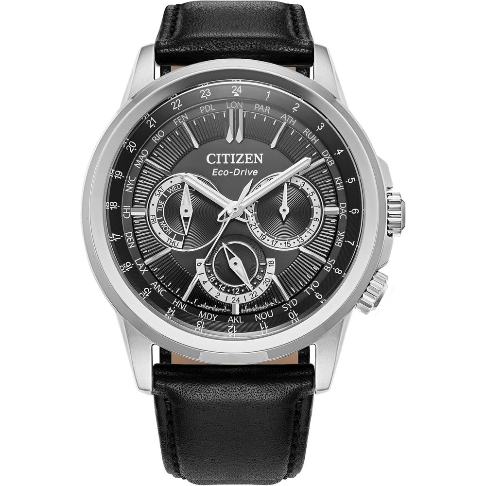 Citizen BU2021-51L reloj Eco-Drive para hombre con calendario y cronógrafo | Black/Silver