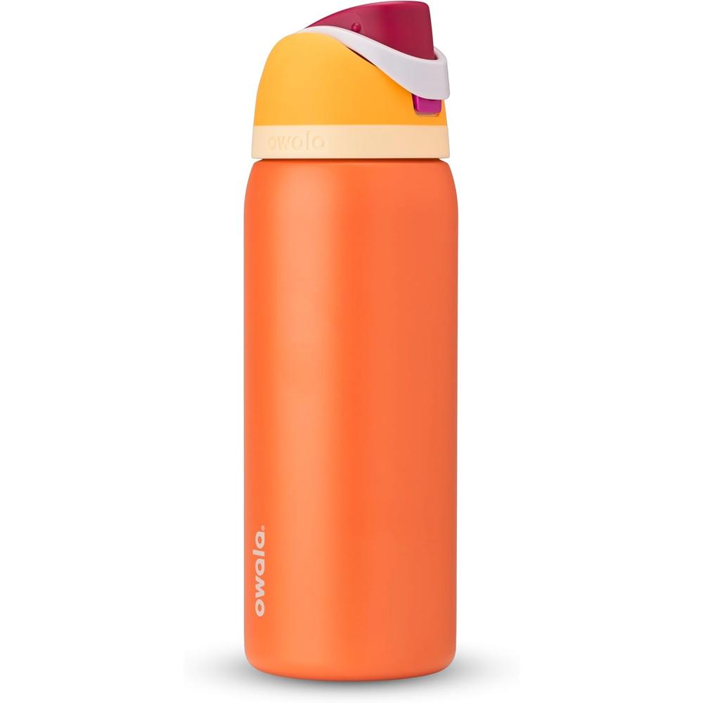 Owala Botella FreeSip térmica de acero inoxidable sin BPA | 32oz - Naranja