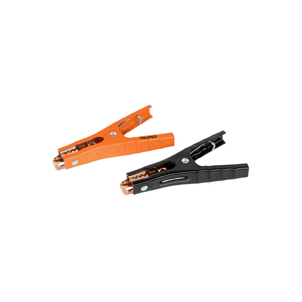 Juego Cocodrilos Pasa Corriente 6 Awg 13mm2 400a Truper