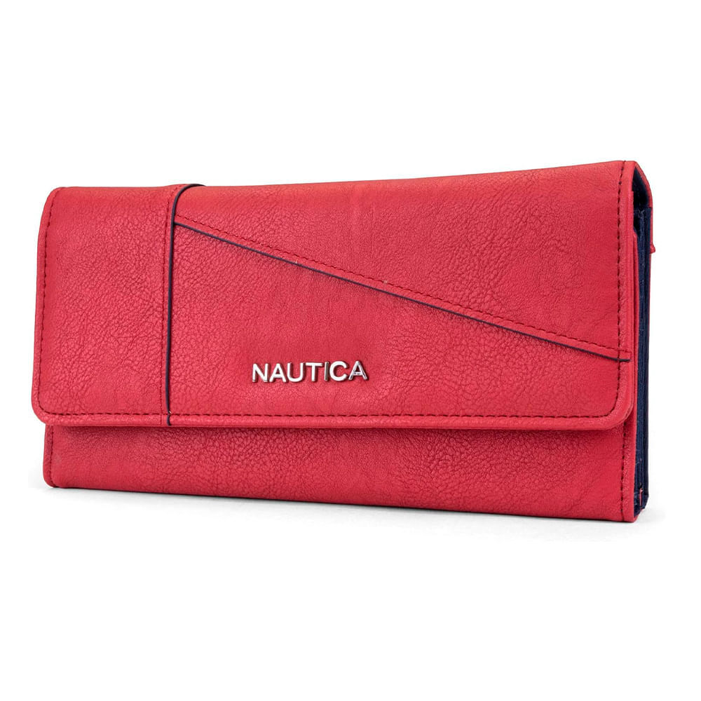Billetera NAUTICA RFID MUJER - ROJO