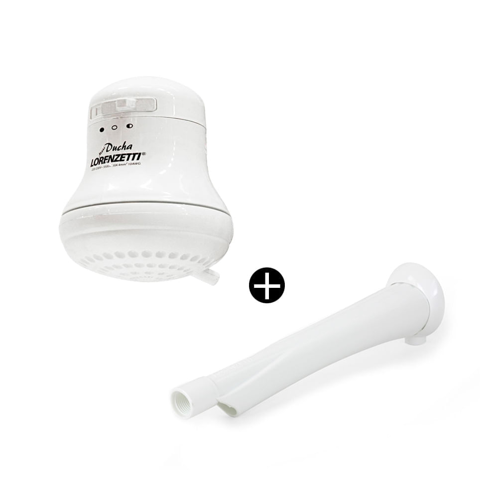 Ducha eléctrica Lorenzetti Maxi Ducha Ultra + Brazo para ducha