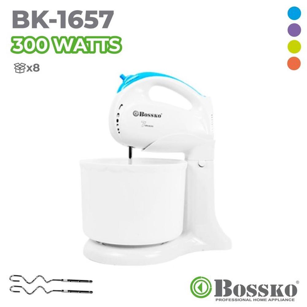 Batidora De Mano Bossko 300 Wats Bk-1657-Azul