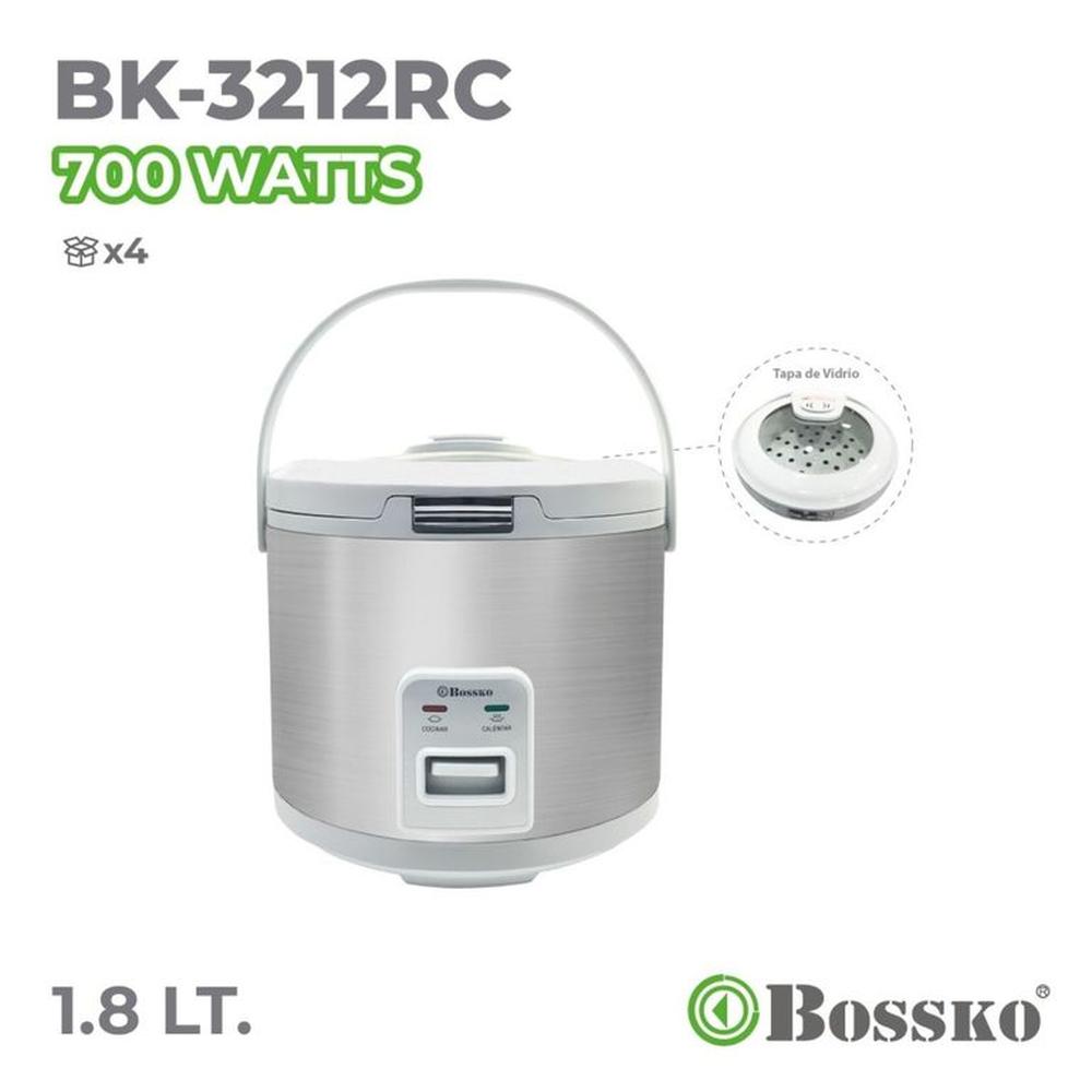 Olla arrocera multiusos 1.8 lt Bossko -Blanco