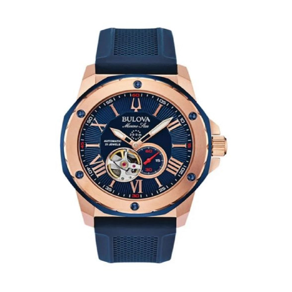 RELOJ BULOVA MARINE STAR AUTOMATICO AZUL